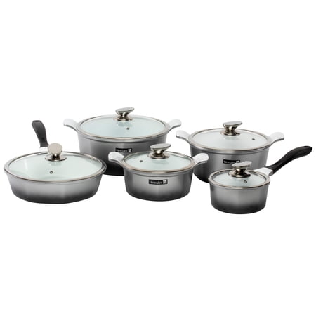 Mundial PA5000-5P Non-Stick Aluminium Cookware Set, Ceramic Coating - 5 Piece