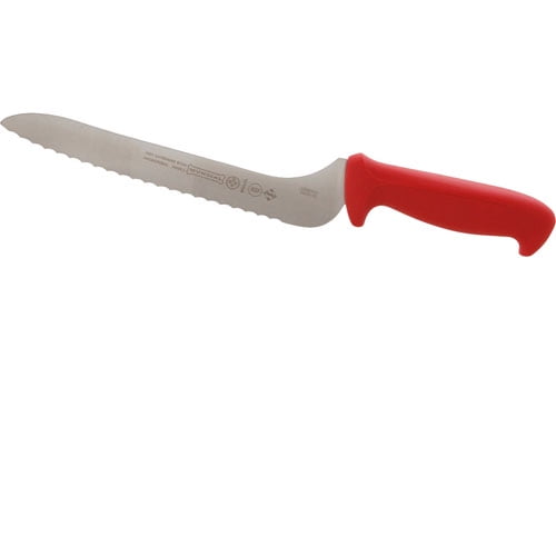 Mundial - R5620-9E - 9 in Red Offset Serrated Sandwich Knife