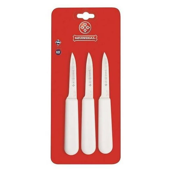 Mundial SCW5601-3 1-4 3.25 in. Professional 5600 Series Paring Chef Knife, White - 3 Piece