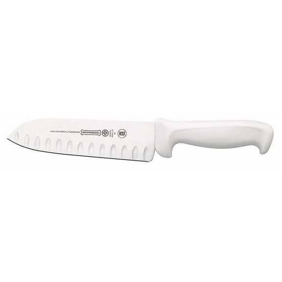 Mundial W5604-7GE 7 in. Professional 5600 Series Hollow Edge Santoku Knife, Black