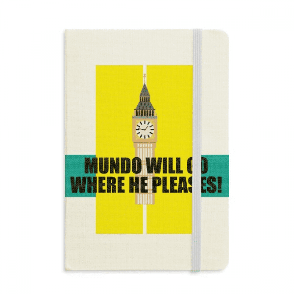 Mundo鈥俉ill鈥侴o鈥俉here鈥侶e鈥侾leases! Notebook Official Fabric Hard Cover ...