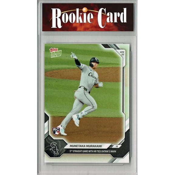 Munetaka Murakami Rookie Card Chicago White Sox Baseball Trading Card 2025 Topps Now #110 5th Straight Game Certified Mint+