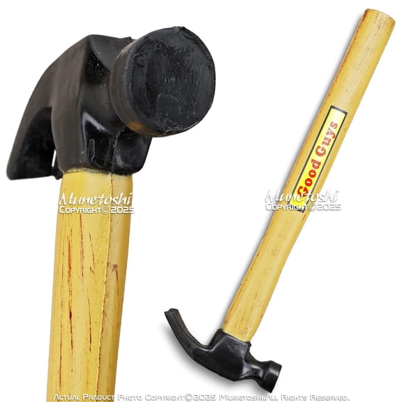 Munetoshi 16" Foam Yellow Roughneck Claw Hammer Halloween Multipurpose Cosplay Costume Gift