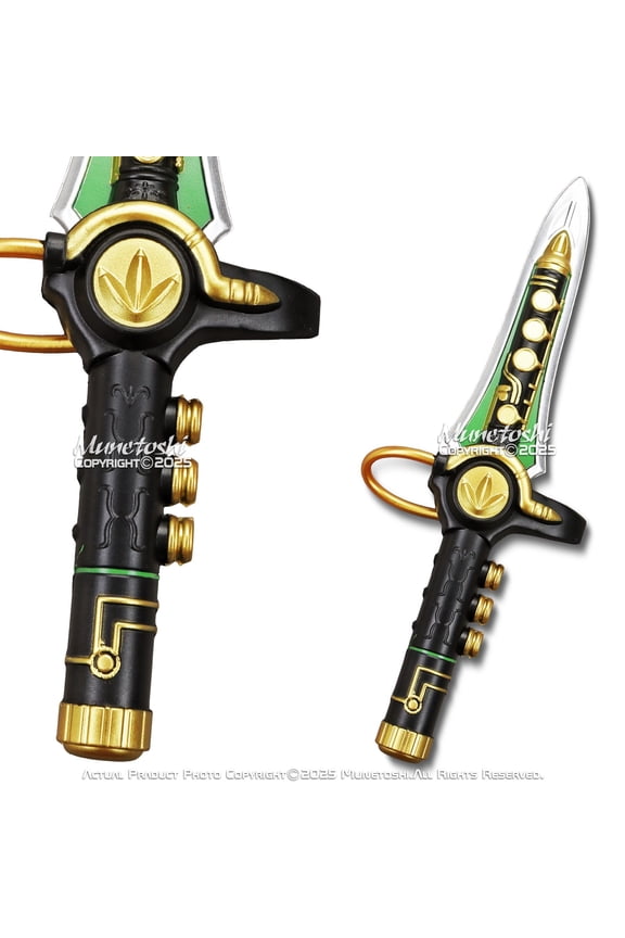 18.5" Foam Mighty Morphing Green Ranger Dragon Dagger Flute Power Costume Cosplay Prop Halloween