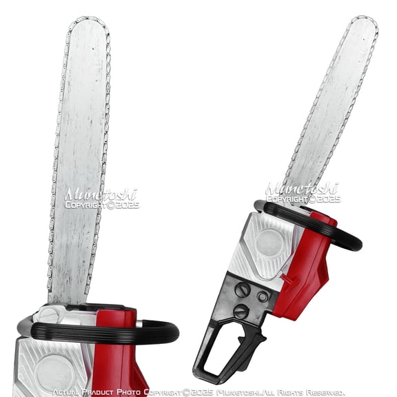 Munetoshi 29" Foam Chain Replica Costume Saw Game Cosplay Prop Wood Silver