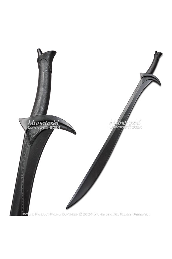 35.5" Black Polypropylene Orcrist Elven Ring Lord Sword Replica