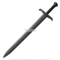 thumbnail image 1 of Munetoshi 37” Polypropylene European Long Sword Black Medieval Renaissance Practice Cosplay, 1 of 3