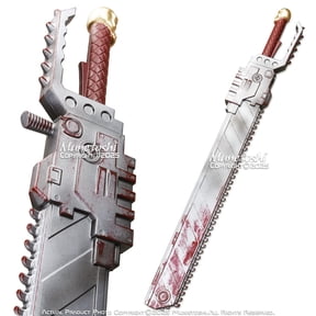Munetoshi Foam 39.5" Saw Iron Warrior Chain Cosplay Sword 40k Hammer Space Marine Anime Red