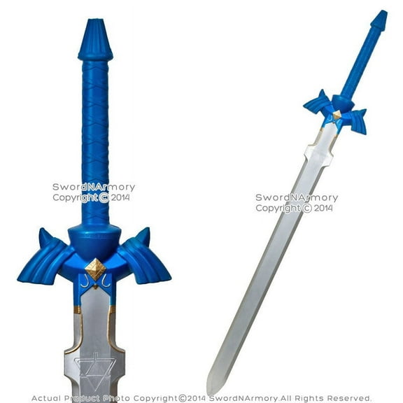 Munetoshi 41" Blue Legend of Zelda Foam Sword Hero Link Hylian Fantasy Katana Cosplay