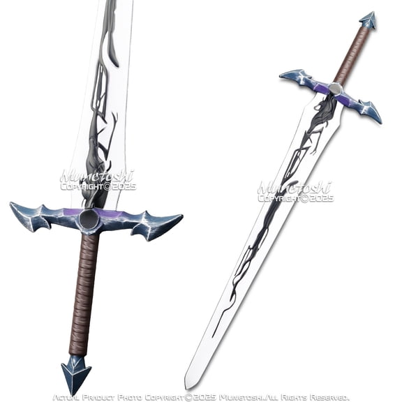 Munetoshi 43.5" Foam Solo Demon Anime King Longsword Game Replica Medieval Costume Cosplay Prop