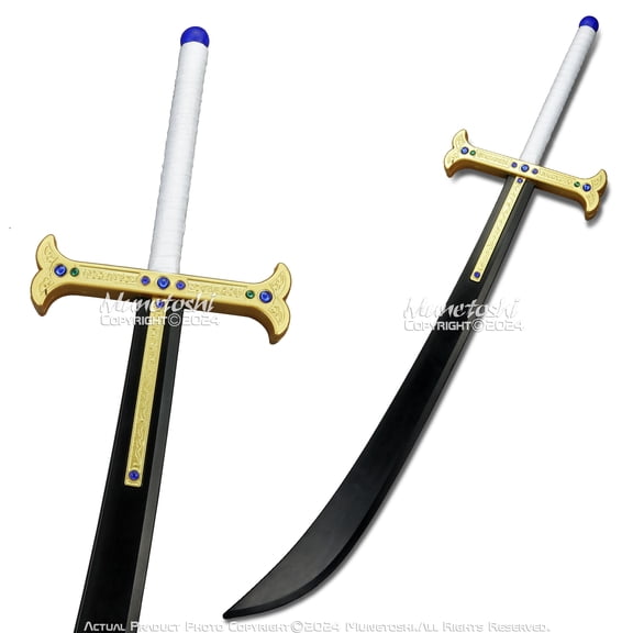 Munetoshi 46.5 Foam Dracule Mihawk Yoru Long Sword One Pirate Piece Anime Manga Cosplay