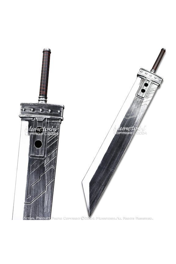 56.5" Foam Fantasy Buster Sword Replica Textured Blade Cosplay Costume Prop