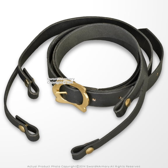 Munetoshi 67" Genuine Leather Belt for Roman Gladius Gladiator Centurion Sword