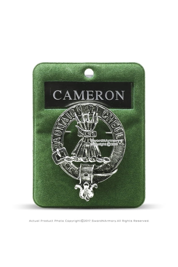 Clan Cameron Scottish Crest Badge Brooch Pin