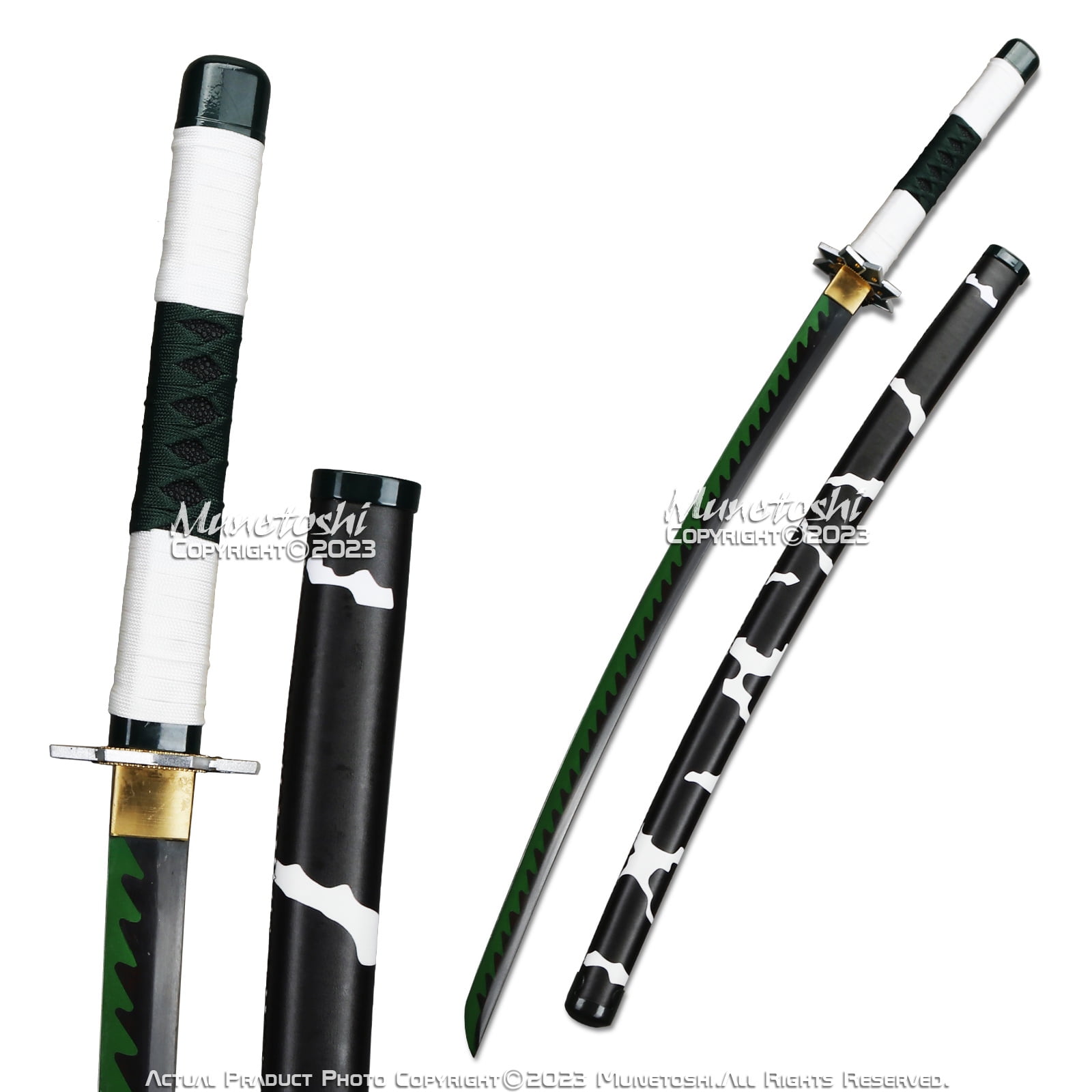 Munetoshi Demon Anime Samurai Sword 1045 Steel Wind Sanemi
