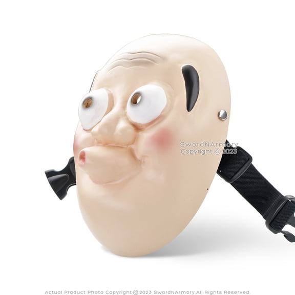 Munetoshi Hyottoko Mask Traditional Festival Hotaru Sword Smith Demon Anime Cosplay Prop