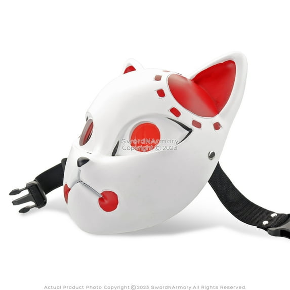 Munetoshi Kitsune Fox Mask Tanjiro Kamado Demon Killer Anime Manga Cosplay Prop