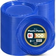 Munfix 100 Plastic Plates Set HYZ01 9 Inch Plastic Dinner Plates