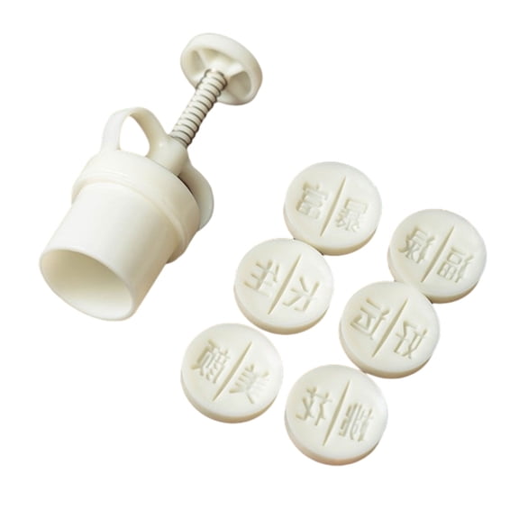 Mung Bean Cake Molds Moulds Blessing Word Shape Plastic Moulds Kitchen Baking Accessories