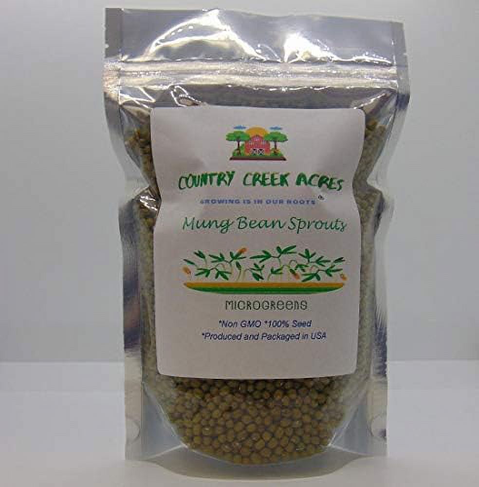 Mung Bean, Microgreen, Sprouting, 12 OZ, Seed, Non GMO Country Creek