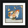thumbnail image 1 of Munger, Pamela 15x15 Black Ornate Wood Framed with Double Matting Museum Art Print Titled - Peach and White Bouquet, 1 of 4