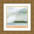 thumbnail image 1 of Munger, Pamela 15x15 Gold Ornate Wood Framed with Double Matting Museum Art Print Titled - Lake Beach, 1 of 4