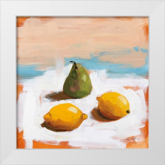 Munger, Pamela 15x15 White Modern Wood Framed Museum Art Print Titled - Fruit and Cheer II