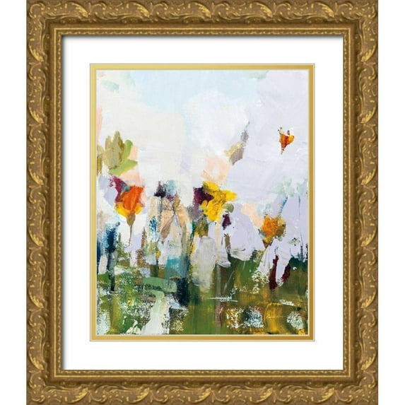 Munger, Pamela 15x18 Gold Ornate Wood Framed with Double Matting Museum Art Print Titled - Spontaneous Summer I