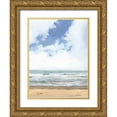 thumbnail image 1 of Munger, Pamela 15x18 Gold Ornate Wood Framed with Double Matting Museum Art Print Titled - Walk on the Beach I, 1 of 4