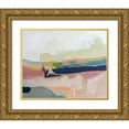 thumbnail image 1 of Munger, Pamela 18x15 Gold Ornate Wood Framed with Double Matting Museum Art Print Titled - Fortunate Isles Pink Blue, 1 of 4