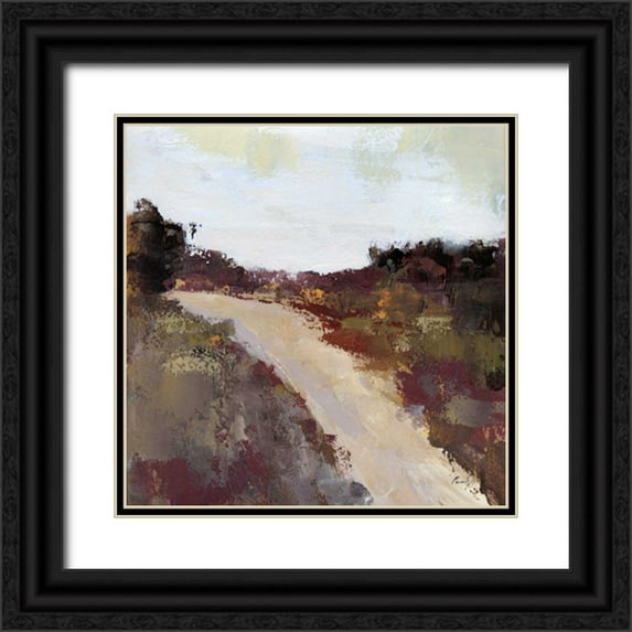 Munger, Pamela 20x20 Black Ornate Wood Framed with Double Matting Museum Art Print Titled - Path