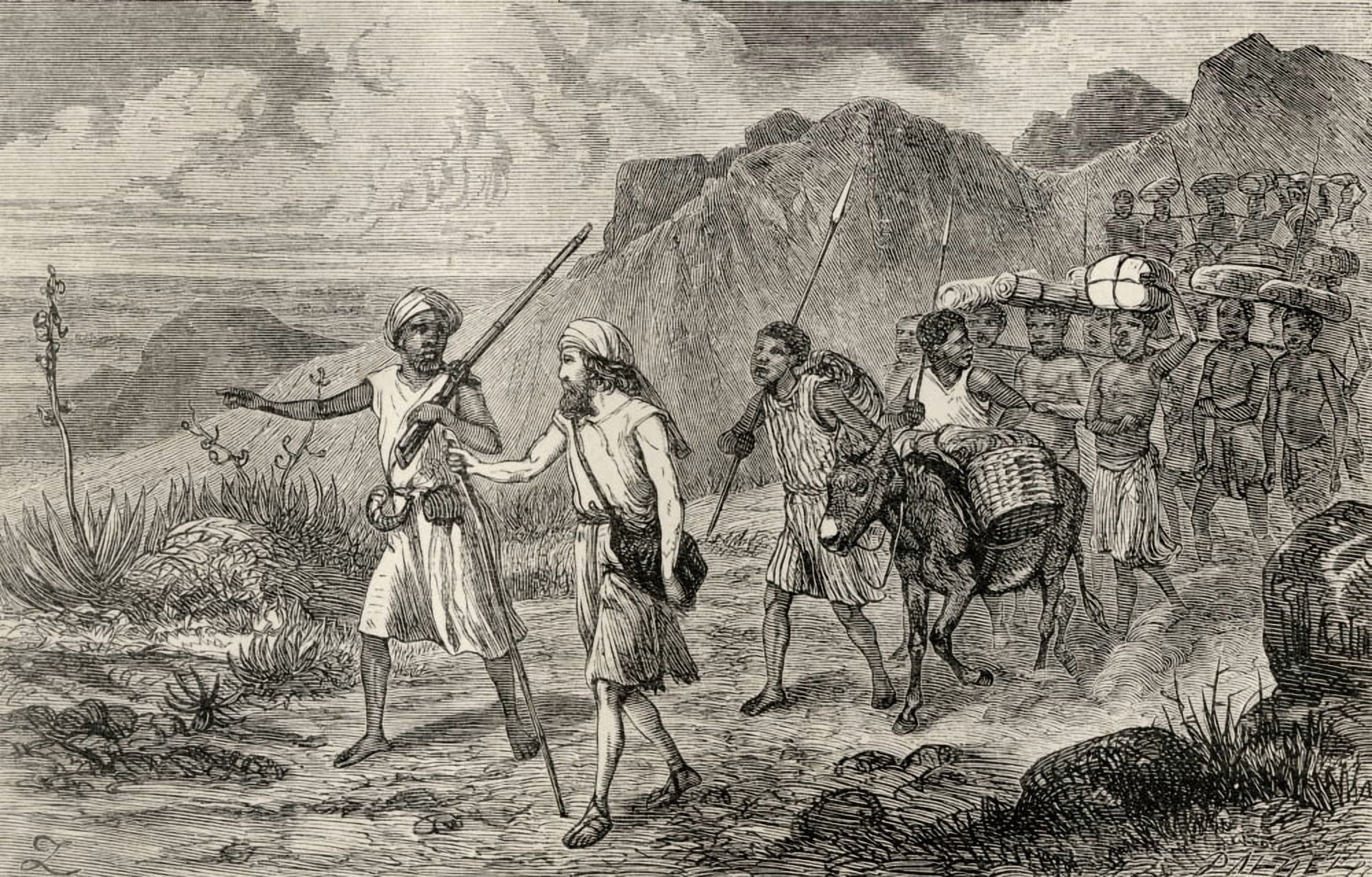 Mungo Park 1771 To 1806 Scottish Explorer During His Exploration Of The African Continent In 1795 From The Life And Travels Of Mungo Park Published 1875 Canvas Art - Ken Welsh Design Pics (18 x 11)