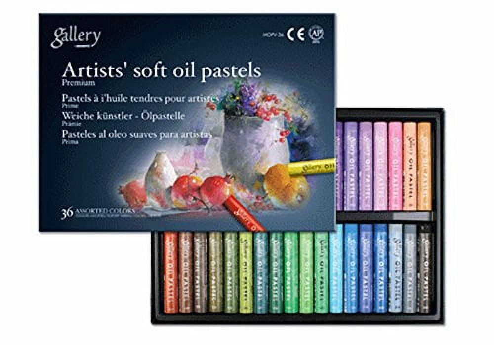 Gallery Soft Pastel Set, L: 6,5 cm, 10 mm, Assorted Colours, 12 pc, 1 Pack