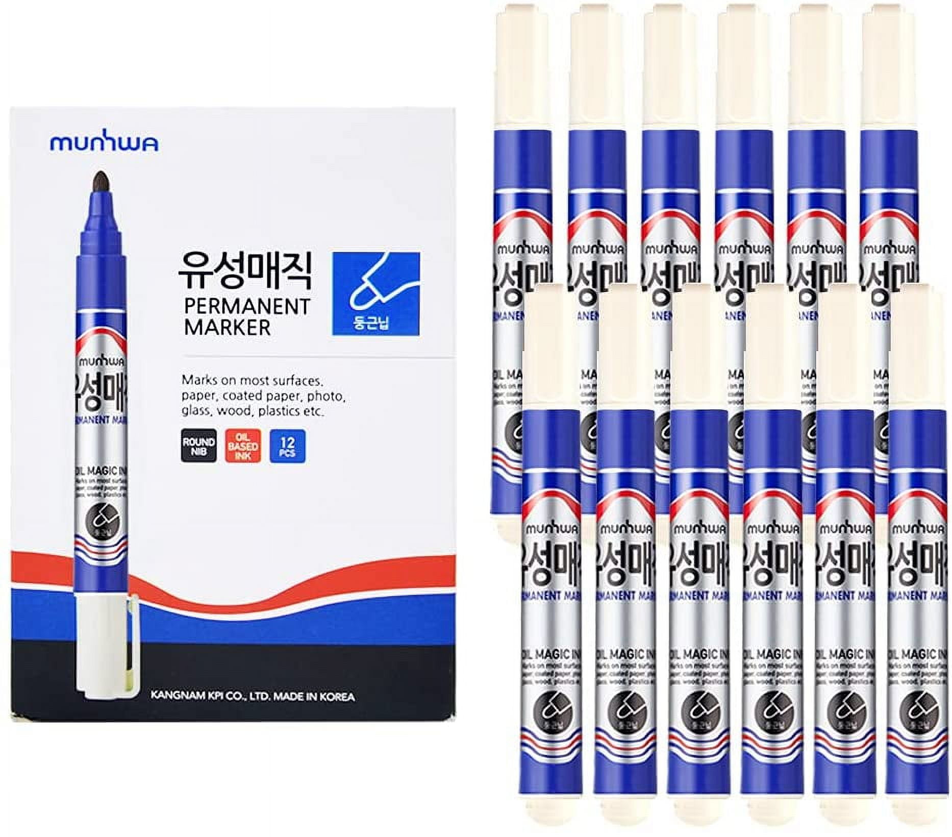 12 Colors Metallic Marker Pen Medium Point Metallic Markers for
