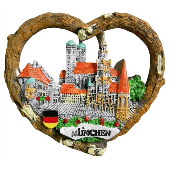 Munich Bavaria Germany 3D Fridge Magnet Souvenir Gift,Resin Handmade Refrigerator Magnet Home Decoration Collection