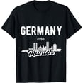 thumbnail image 1 of Munich Germany, Skyline T-Shirt mens t hirt men，black，women，misfits，journey ，boys, 1 of 4