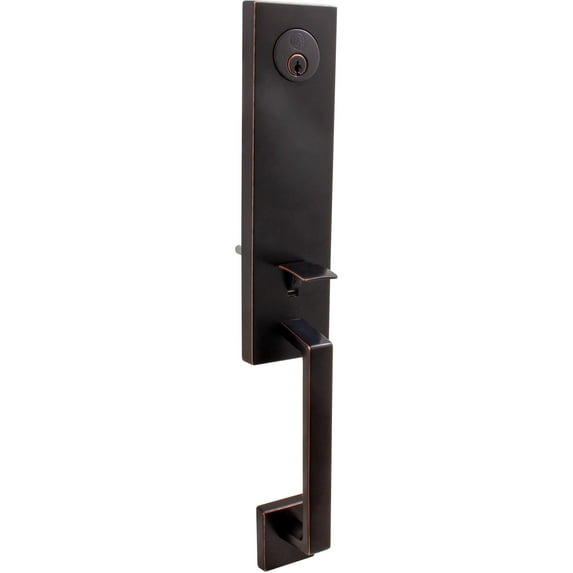 Munich Handleset, KW Keyway, No Interior Pack Included, Vintage Bronze by Stone Harbor Hardware