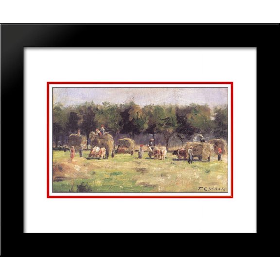 Munich Haying 20x24 Framed Art Print by T. C. Steele