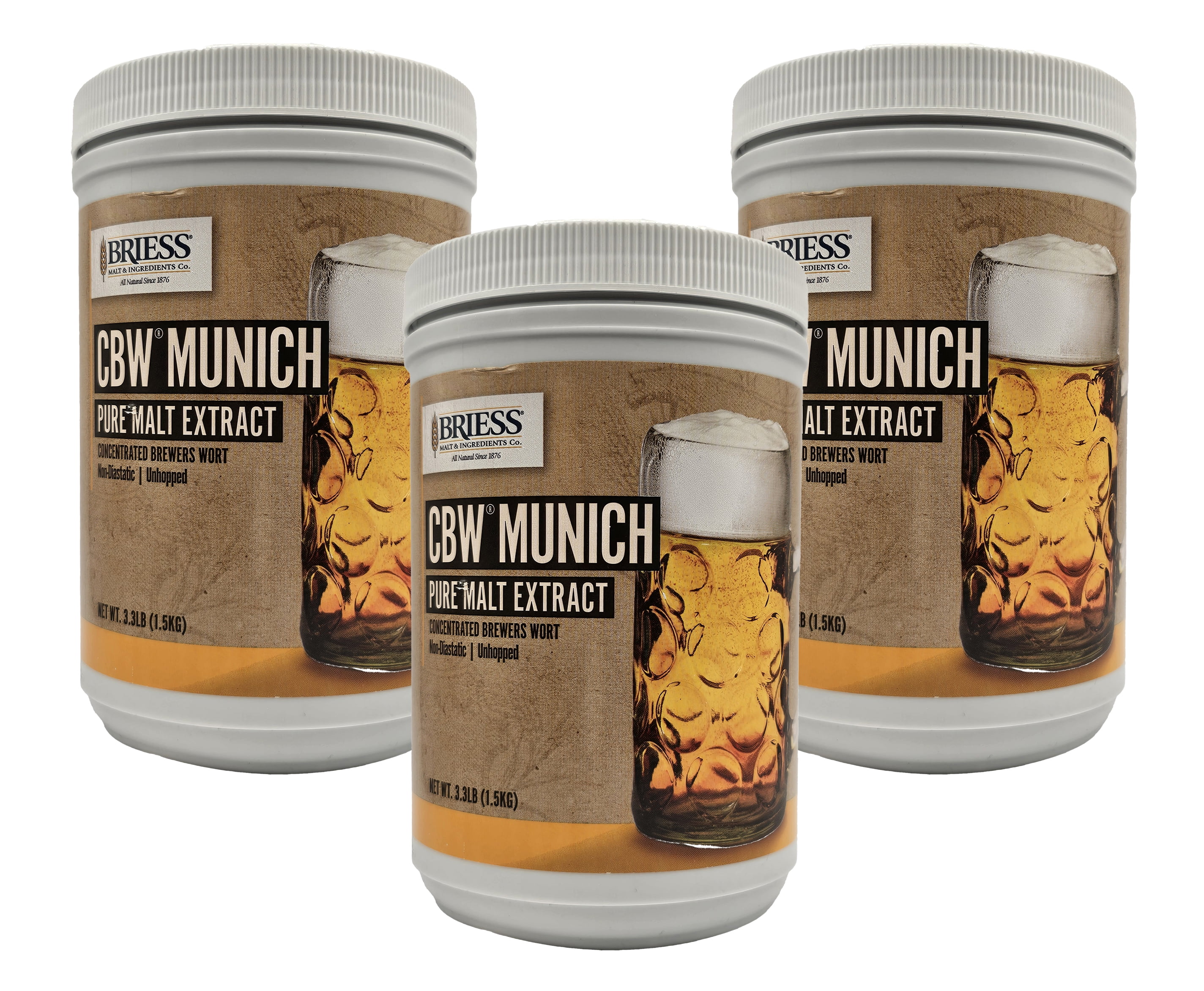 Munich LME (3 lb), Case of 3 - Briess Unhopped Munich Liquid Malt Extract
