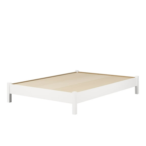 Munich Platform Bed on Legs, Full size, White