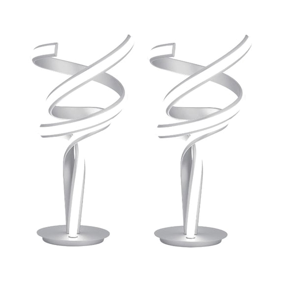 Munich Set of 2 Silver LED Table Lamp