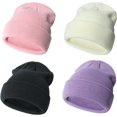 thumbnail image 1 of Municipal 4 Packs Toddler Girls Winter Hats Infant Boys Beanie Soft Baby Caps Beanies Kids Knit Winter Hats, 1 of 7