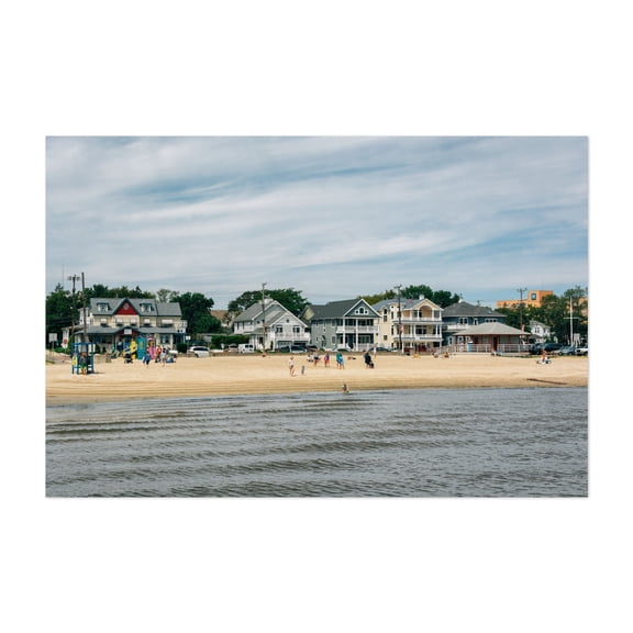 Municipal Beach - Ocean City New Jersey Photography Unframed Wall Art Print 5 x 7 inches