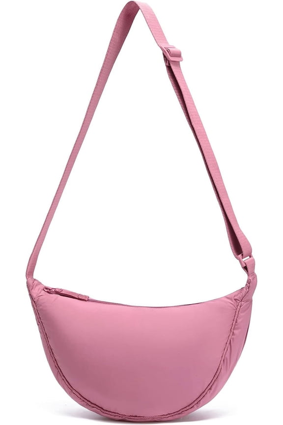 HLSOHJP Crescent Bag for Women Men Small Sling Crossbody Bag with Half Moon Shape