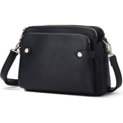 Municipal Crossbody Bags for Women Three-Layer Shoulder Bag Vegan Leather Multiple Compartments Handbag Purses Satchel Hobo Clutch