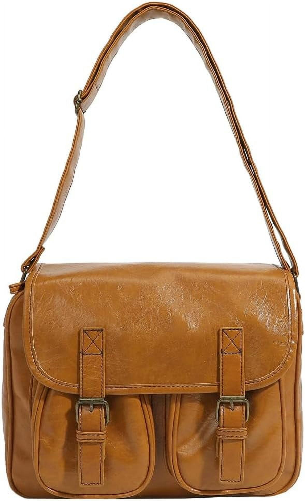 Municipal Crossbody Messenger Bag for Men Women Vintage Shoulder Bags Tote Purse Satchel Handbags with Adjustable Strap