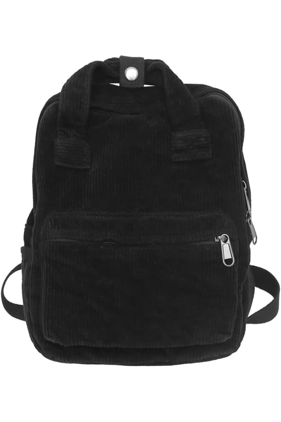 Cute Corduroy Backpack Women Men Casual Mini Backpack Hiking Back Pack Travel Backpack College Gym Bag Purse