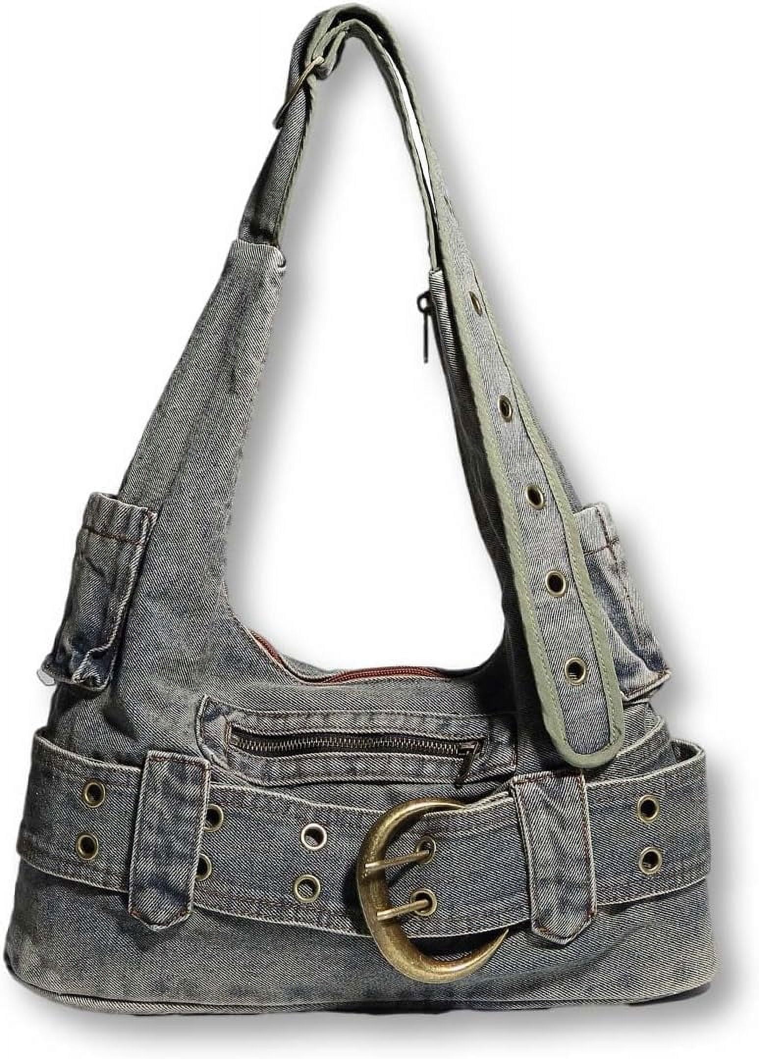 Municipal Fashion Ladies Denim Crossbody Bag Cowboy Crossbody Bags for Women Women Fashion Tote Bag Daily Commuter Shoulder Bags