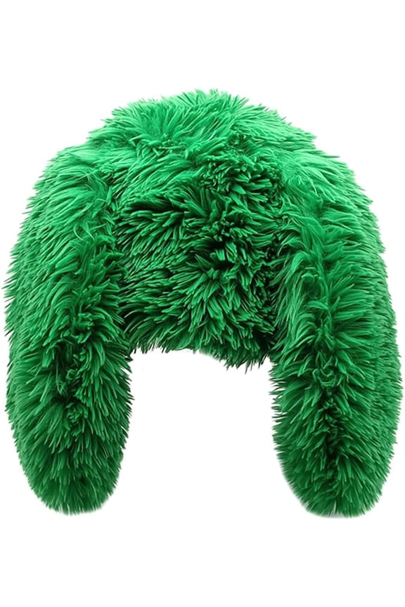 Fuzzy Bucket Hat Women Y2k Furry Hat Faux Fur Hat Cute Winter Beanie Hat Knitted Skull Cap Warm Russian Hats Beanies