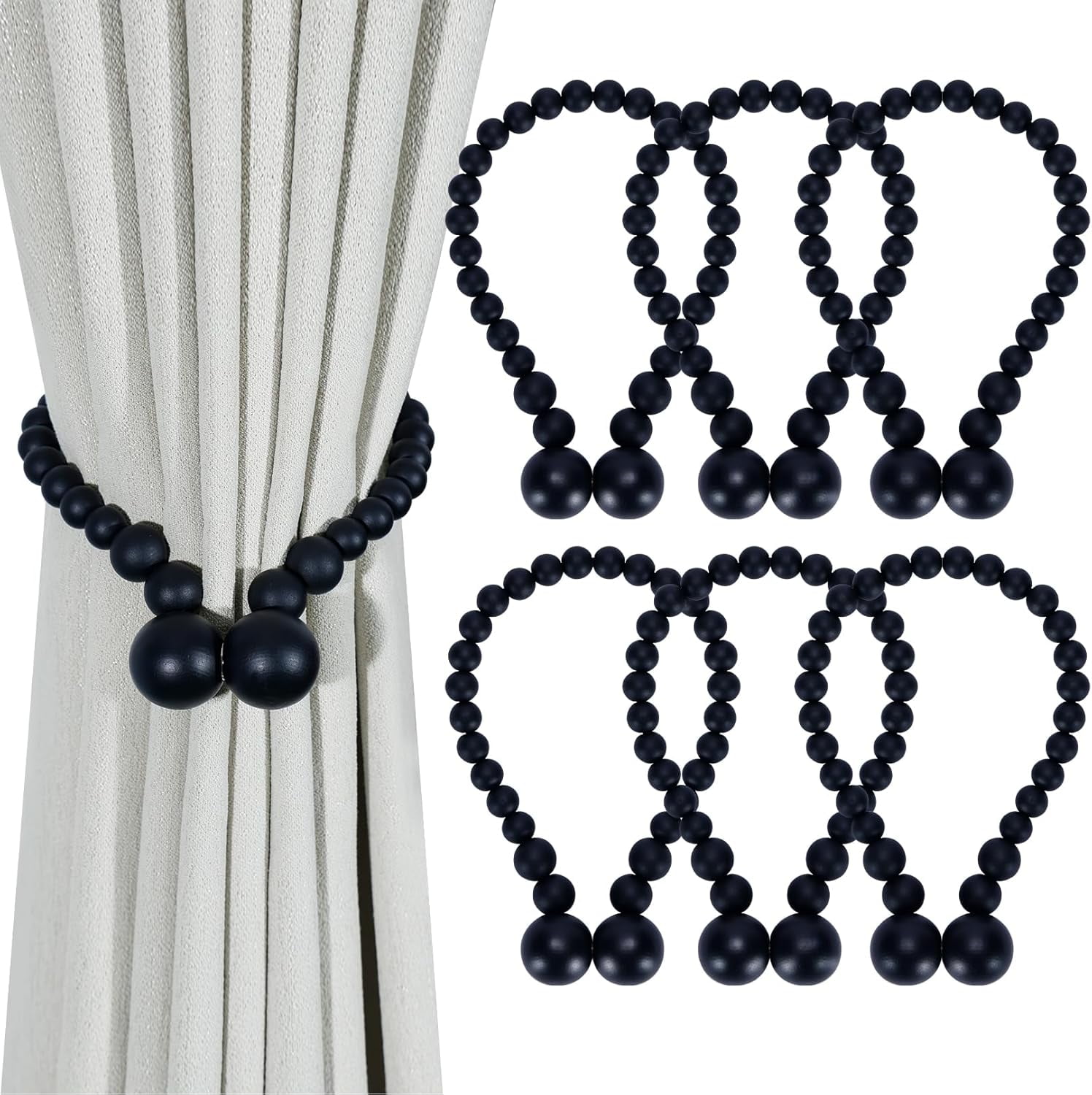 Municipal Magnetic Curtain Tiebacks, Curtain Tie Backs for Curtains 2